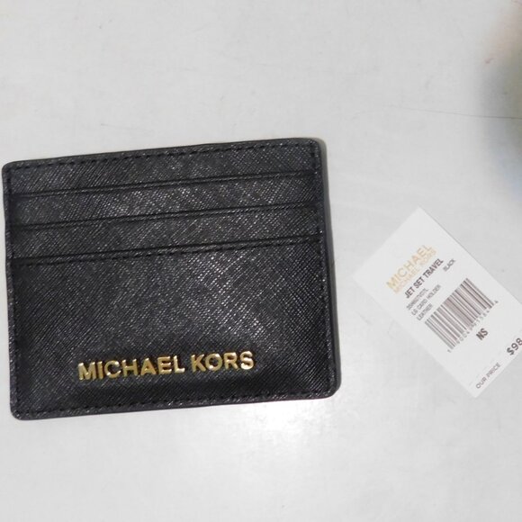 Michael Kors Accessories - Michael Kors Lg Card Holder Wallet Leather Black
